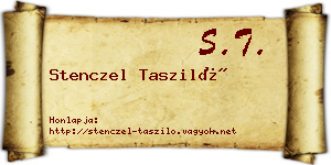 Stenczel Tasziló névjegykártya